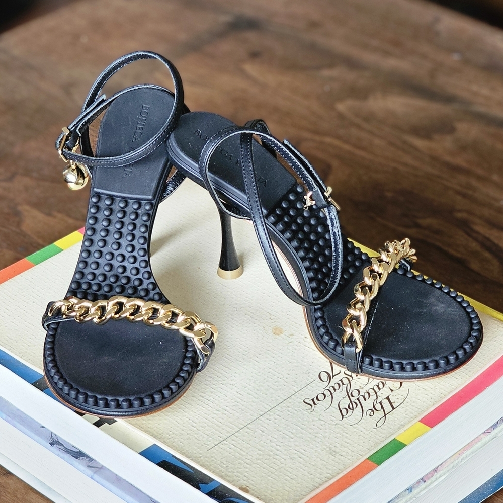 Bottega Veneta Dot Ankle Strap Sandals Black Size 37